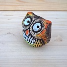 Фигурка совы из керамики ручной работы