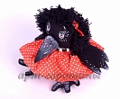 Текстильная кукла ручной работы Ворона-кокетка