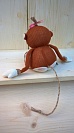 Текстильная кукла ручной работы Мартышка-малышка