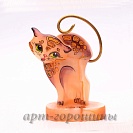Фигурка кошки из камня селенита ручной работы
