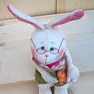Текстильная кукла ручной работы Мартовский заяц