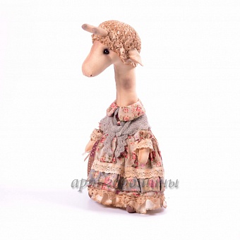 Текстильная кукла ручной работы Ароматная жирафа