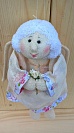 Текстильная кукла ручной работы Ангел с подарком