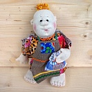 Текстильная кукла ручной работы Домовенок "Солененький"