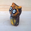 Фигурка совы из керамики ручной работы