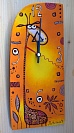 Часы "Время жирафа" ручной работы.Автор  Цветная рыба (г.Астрахань).Купить в магазине Арт-горошины.