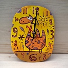 Часы "Солнечный верблюд" ручной работы.Автор  Цветная рыба (г.Астрахань).Купить в магазине Арт-горошины.