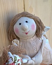 Текстильная кукла ручной работы Ангел на лошадке