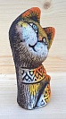 Фигурка кошки из керамики ручной работы